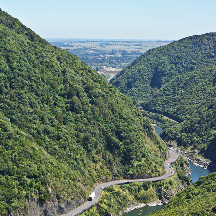 aerial-of-gorge Te Apiti from the air
