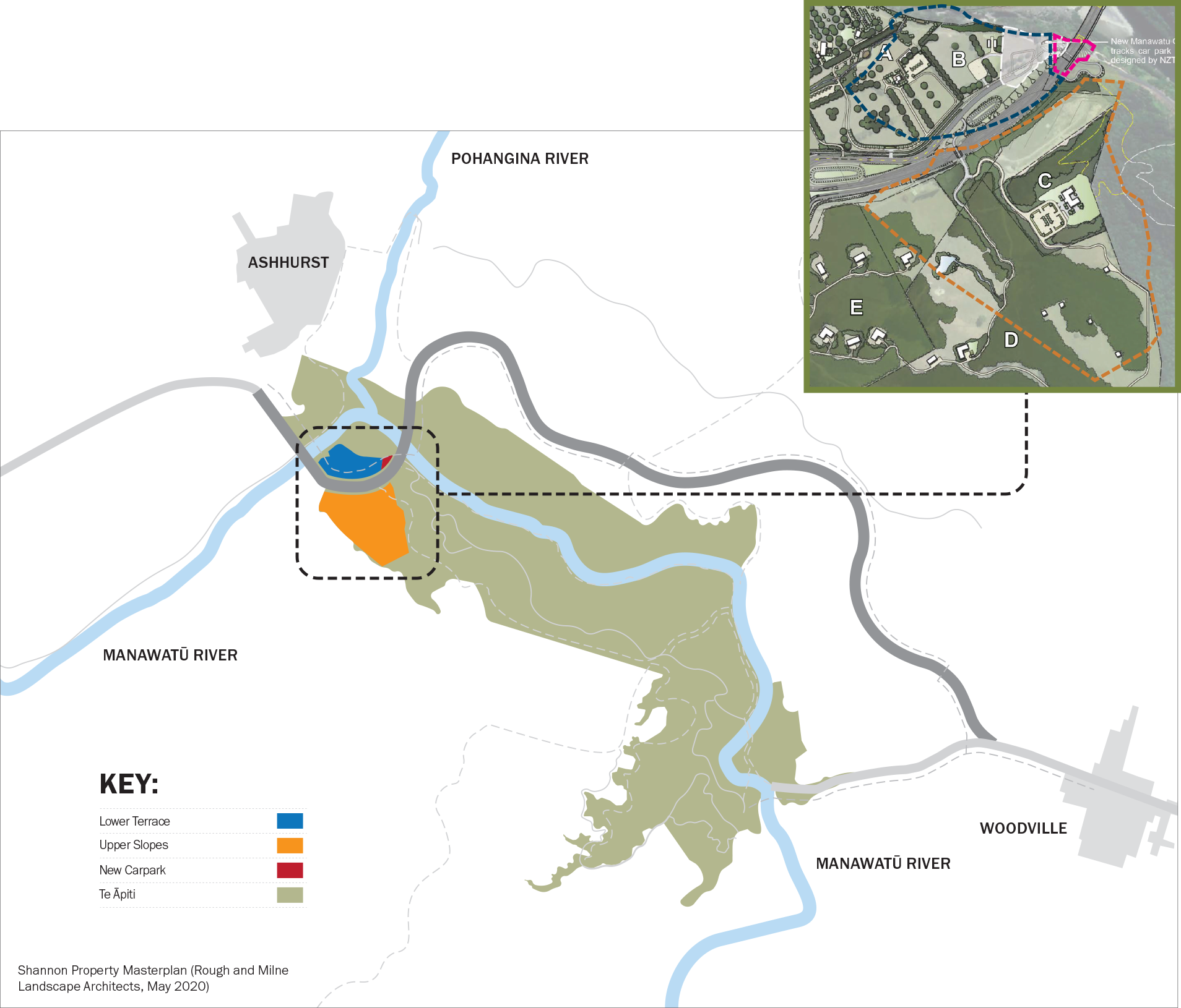 Map of proposed visitor facility and accommodation hub project