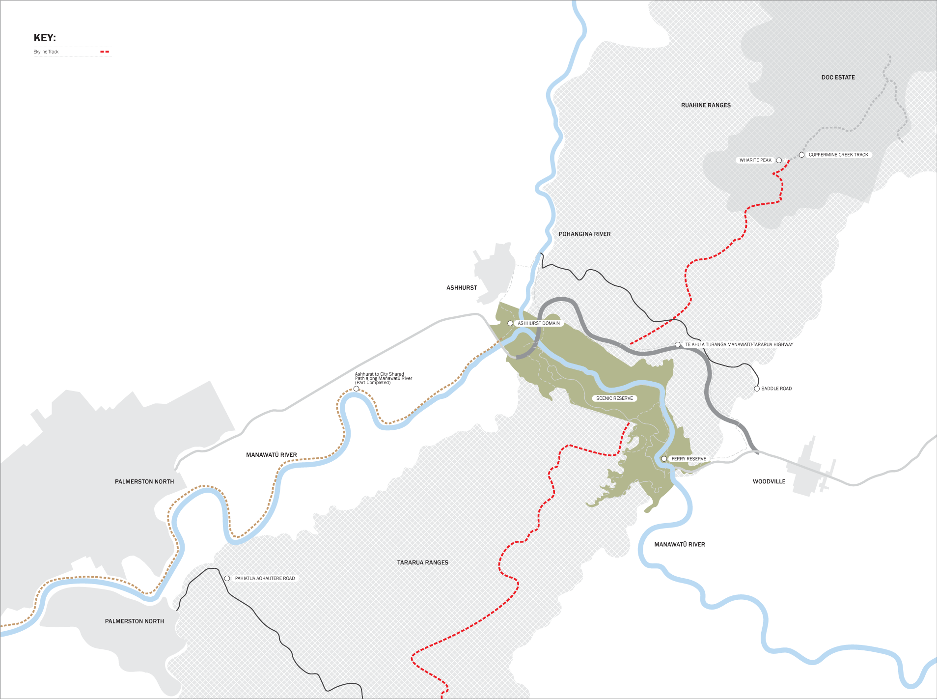 Map of proposed Skyline Track project area